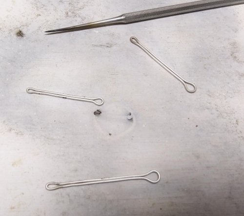 Judy Larson's Traditional Southwest Style Hook Closures  - , Findings & Components, Toggles & Clasps, Earwire & Headpin, Dapping, Dapping Jewelry, Forging, Forging Jewelry, Jewelry Forging, Butane Torch, Soldering, Solder, Heat until the solder flows.
